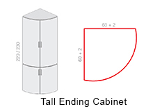 Tall Ending Cabinet