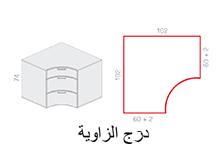 درج الزاوية